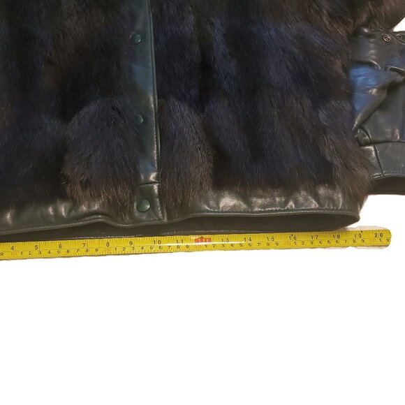 Vintage Retro Mink Fur & Leather Jacket / Waistcoat – Removable Sleeves - Picture 10 of 16